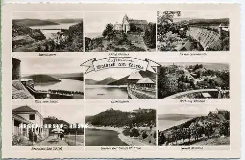 „Waldeck am Edersee“   um 1950/1960,  Ansichtskarte, ungebrauchte Karte