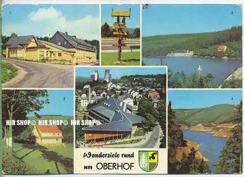 „Oberhof“  um 1970/1980  ANSICHTSKARTE,  mit Frankatur, mit Stempel,