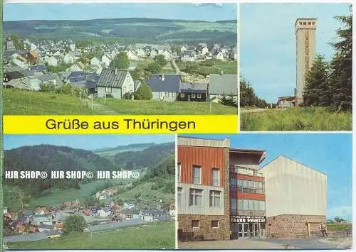 „Masserberg, Thüringen“  um 1970/1980  ANSICHTSKARTE,  mit Frankatur, mit Stempel,