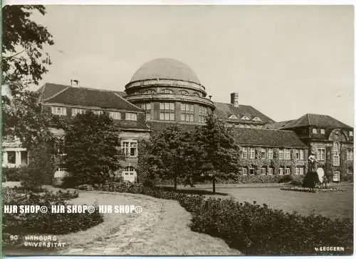 „Hamburg, Universität“  um 1960/1970 Ansichtskarte,  ungebrauchte Karte