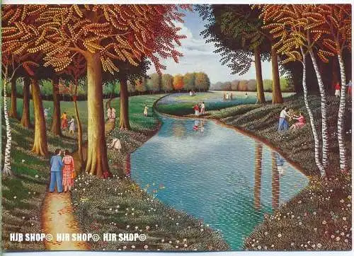 WIECHMANN – BILDKARTEN JAQUES FRANCOIS BLONDEL, Am Weiher, Nr.5128