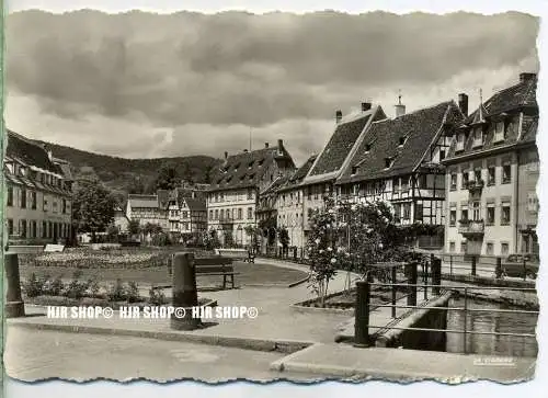 „Quai Anselmann“ um 1950/1960  ANSICHTSKARTE, (Großformat) mit Frankatur, mit Stempel,