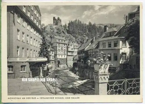 „Monschau an der Ruhr “  um 1930/1940 Ansichtskarte,(Großformat)  ungebrauchte Karte