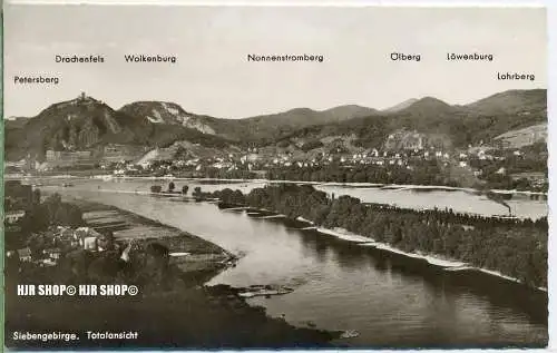 „Siebengebirge“  um 1950/1960 Ansichtskarte,  ungebrauchte Karte