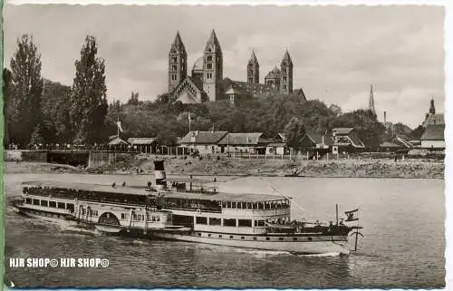 „Der Dom“ um 1950/1960  ANSICHTSKARTE,  mit Frankatur, mit Stempel,