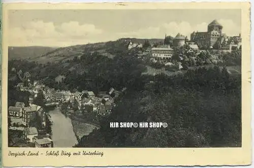 „Bergisch-Land“ um 1950/1960  ANSICHTSKARTE,  mit Frankatur, mit Stempel,