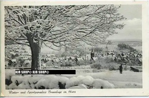 „Braunlage im Harz“ um 1950/1960  ANSICHTSKARTE,  mit Frankatur, mitStempel,