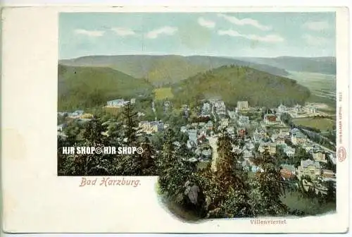 „Bad Harzburg, Villenviertel“  um 1910/1920, Ansichtskarte,  ungebrauchte Karte