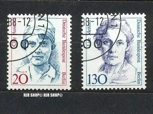 1988, 5. Mai. Frauen der deutschen Geschichte (IV), MiNr. 811+812 gest, Satz 2 W