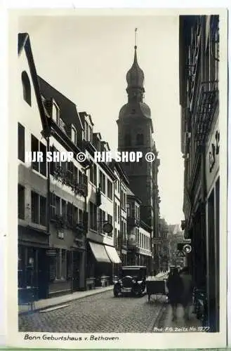 um 1920/1930 Ansichtskarte,  „Bonn, Geburtshaus von Bethoven“  ungebrauchte Karte