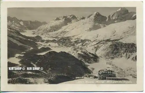 um 1920/1930 Ansichtskarte,  „Blick gegen das Engergin,“ mit Frankatur