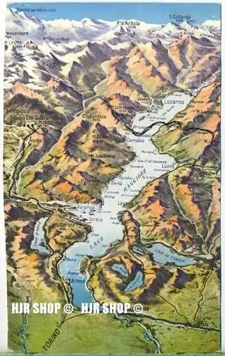 um 1920/1930 Ansichtskarte  „lago Maggiore“  ungebrauchte Karte