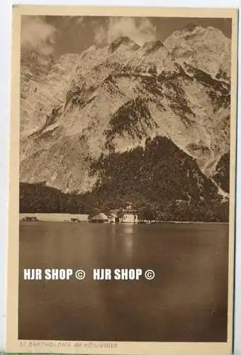 um 1920/1930 Ansichtskarte,  „Königsee“ mit Frankatur