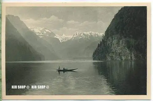 um 1920/1930 Ansichtskarte  Königsee-„Obersee,“  ungebrauchte Karte