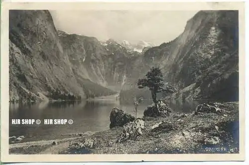 um 1920/1930 Ansichtskarte  Königsee-„Obersee,“  ungebrauchte Karte