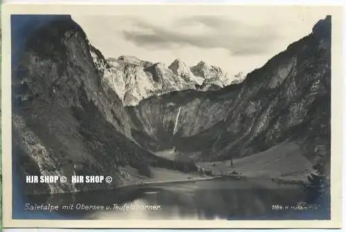 um 1920/1930 Ansichtskarte  Königsee-„Obersee,“  ungebrauchte Karte