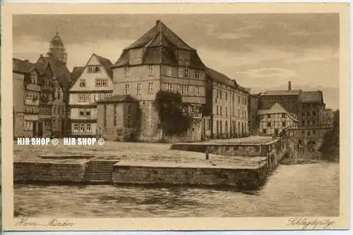 um 1920/1930 Ansichtskarte  „Hann- Münden, Schlagtspitze. ,“  ungebrauchte Karte