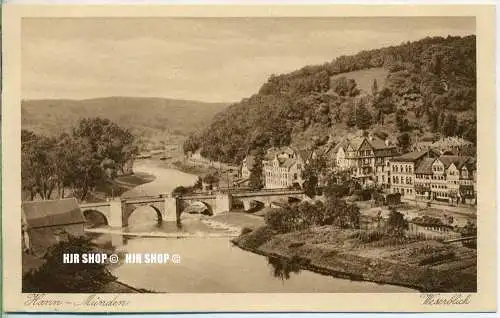 um 1920/1930 Ansichtskarte  „Hann- Münden, Weserblick ,“  ungebrauchte Karte