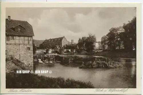 um 1920/1930 Ansichtskarte  „Hann- Münden, Blick a. Welfenschloß ,“  ungebrauchte Karte