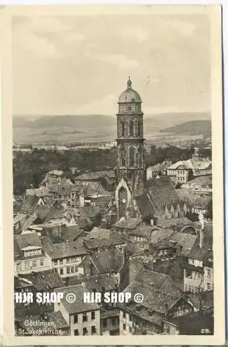 um 1950/1960 Ansichtskarte,  „Göttingen“ mit Frankatur ( entfernt )