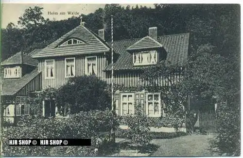 um 1940/1950 Ansichtskarte,  „Heim am Walde“ mit Frankatur