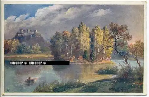 um 1910/1920 Ansichtskarte, FELDPOST  „ Künstlerkarte“ mit Stempel