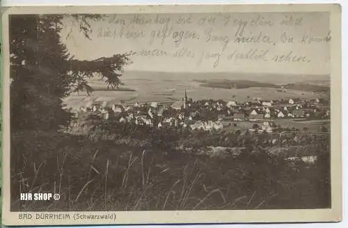 um 1920/1930 Ansichtskarte  “Bad Dürrheim“,  gelaufene Karte