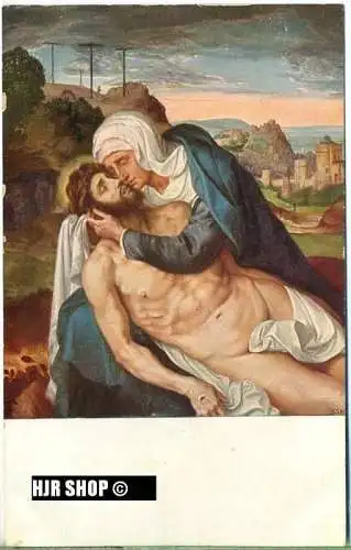 um 1920/1930 Ansichtskarte "Pieta", ungebrauchte Karte