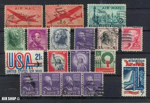 Konvolut, USA, gest., Zustand: gut