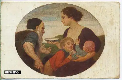 um 1910/1920 Ansichtskarte "Deutsche-Kinderhilfe", ungebrauchte Karte in  guter Erhaltung (etwas fleckig)