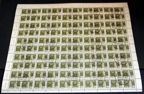 Bogen 1980, Bauten,1.- Mark. Minr. 2561 x 100 Marken