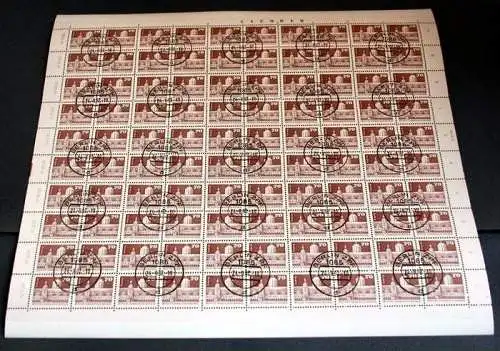 Bogen 1981 Bauten70 Pfg. Minr. 2602 x 100 Marken