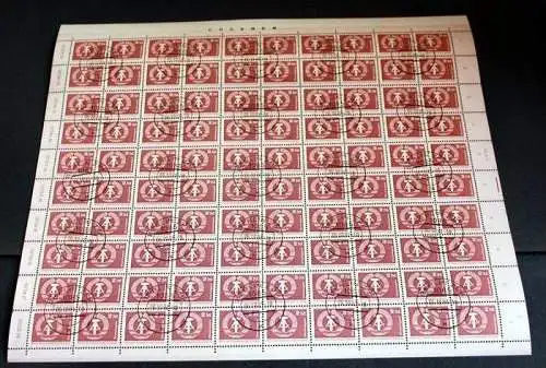 Bogen 1980, Bauten,2 Mark. Minr. 2550 x 100 Marken