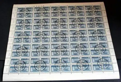 Bogen 1980, Bauten, 50Pfg. Minr. 2549 x 100 Marken