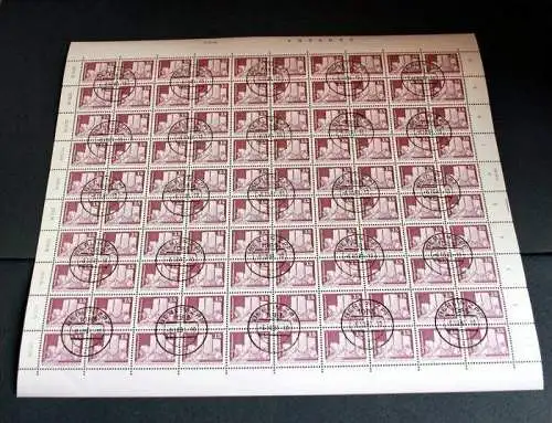 Bogen 1980, Bauten, 15Pfg. Minr. 2501 x 100 Marken