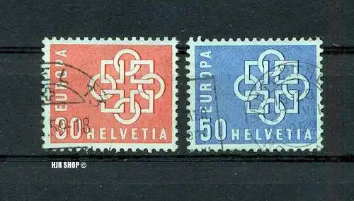 1959, 22. Juni, Europa, Satz 2 W, 679+680, gest.