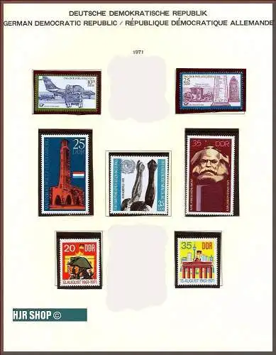 1971, DDR, Marken **.