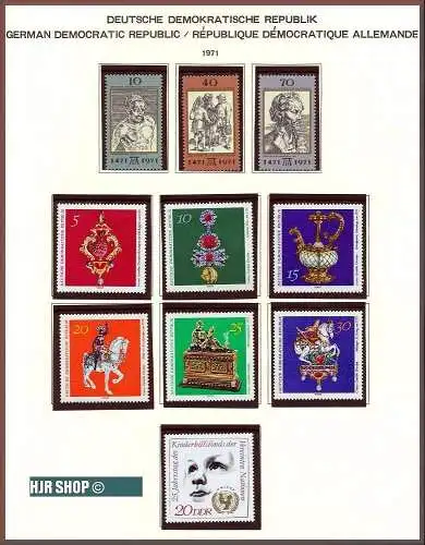 1971, DDR, Marken **.