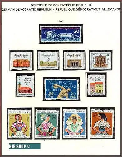 1971, DDR, Marken **.