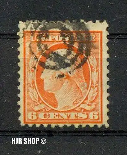 1908, 16.Nov./1910, 15.Aug., Freimarken, Minr.167, gest. orange