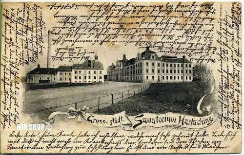 Postkarte, Sanatorium Harlaching