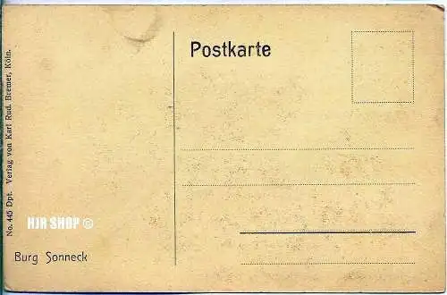 Postkarte, Burg Sonneck
