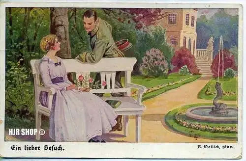 Feld-Postkarte, Ein lieber Besuch