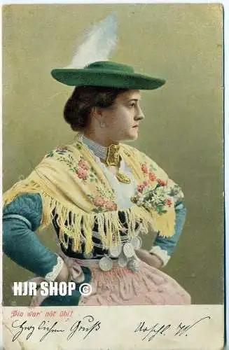 Postkarte, Gebirgsmädel, Nr 6. Serie 703