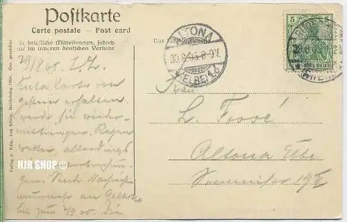 Postkarte, Das Nationaldenkmal auf dem Niederwald