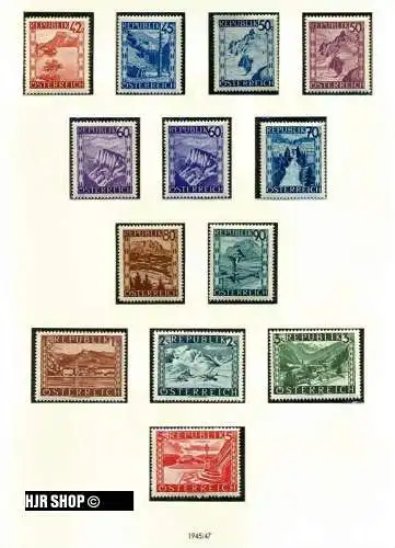 1945 Österreich Landschaften **. Mich.Nr. 738/70. Michelwert 60 Euro.