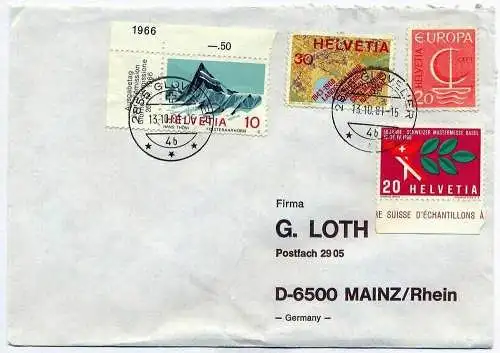 Brief, 13.10.1981, Glovelier – Mainz,