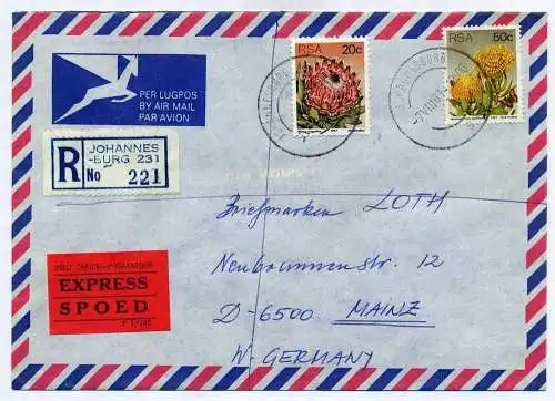 R- Brief, 07.08.1981, Johannesburg – Mainz,