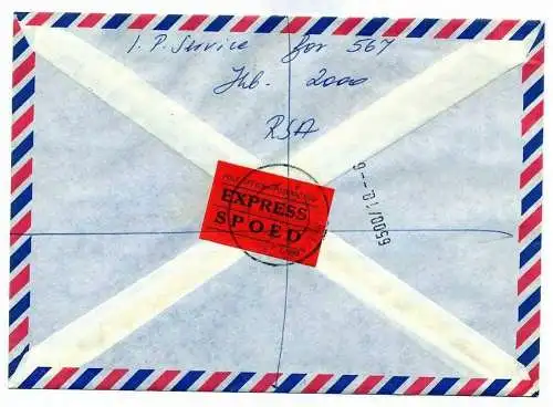 R- Brief, 07.08.1981, Johannesburg – Mainz,