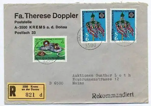R- Brief, 1981, Krems – Mainz,